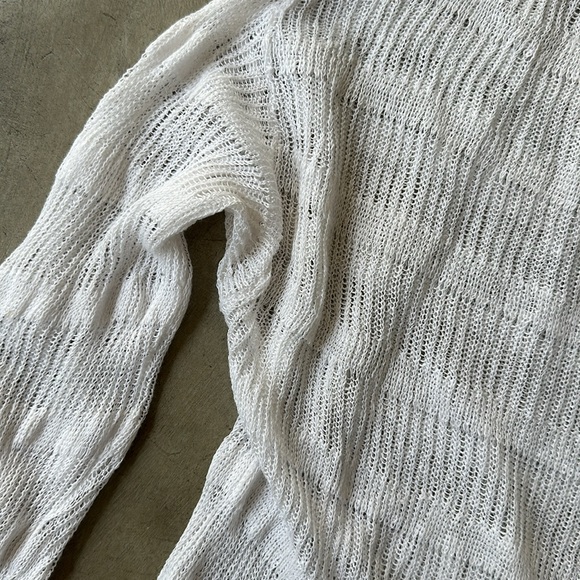 EILEEN FISHER lightweight linen long sleeve top - Picture 4 of 6